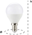 Immagine di LAMPADA A LED SFERA P45 160°