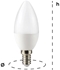 Immagine di LAMPADA A LED OLIVA C37 200°